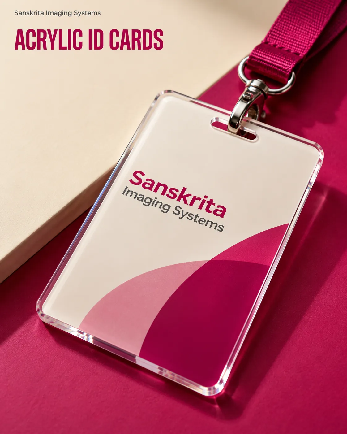 Acrylic ID cards with an alternative printed finish