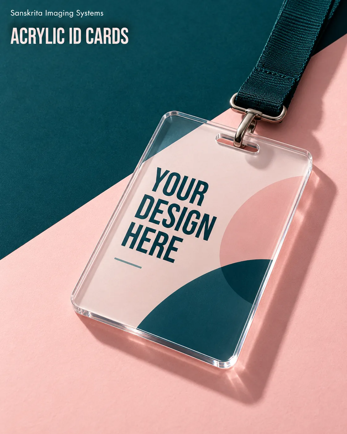 Acrylic ID cards, an alternative blank layout for a custom design