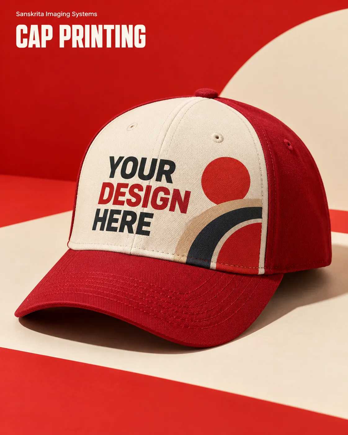 Cap printing ready for your own design