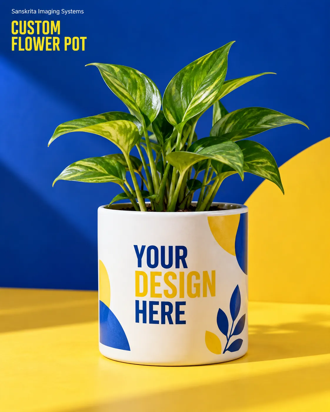 Custom flower pot ready for your own design