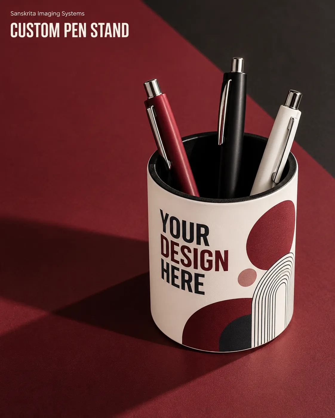 Custom pen stand, an alternative blank layout for a custom design