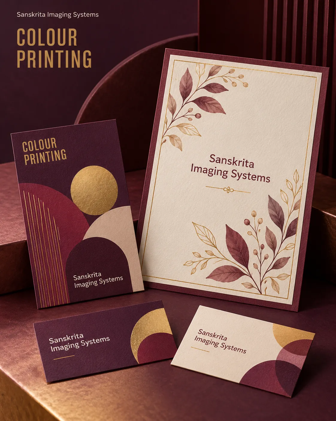 Digital colour printing with an alternative printed finish