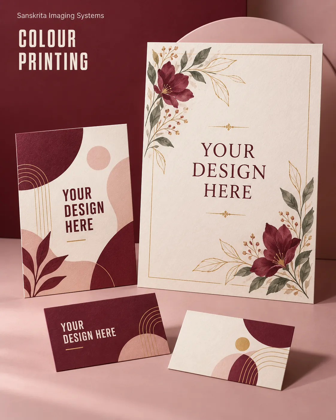 Digital colour printing ready for your own design