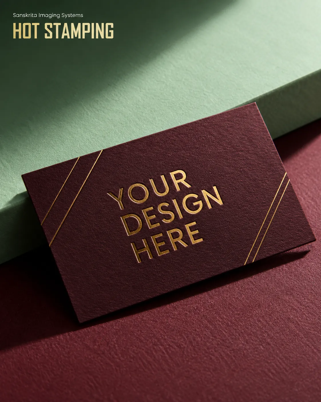 Digital hot stamping, an alternative blank layout for a custom design