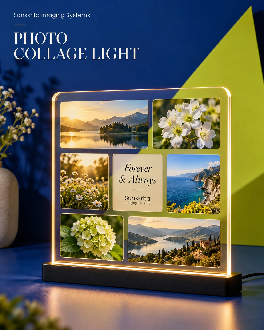 LED photo collage lamp — personalised gift idea