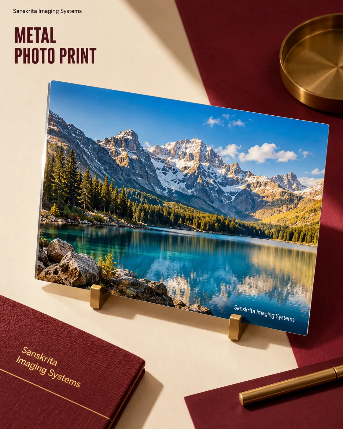 Metallic sheet photo print — personalised gift idea