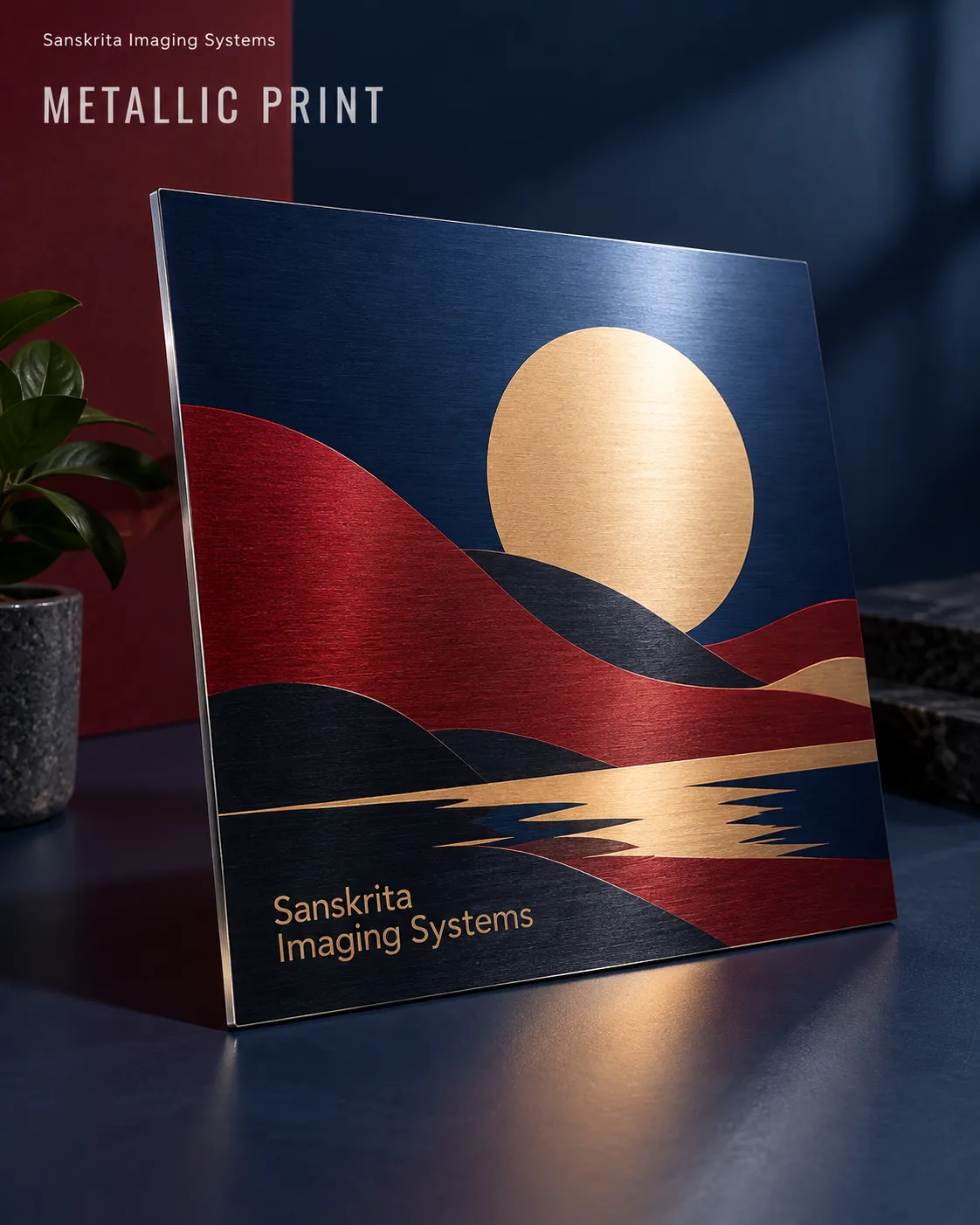Metallic sheet printing with an alternative printed finish