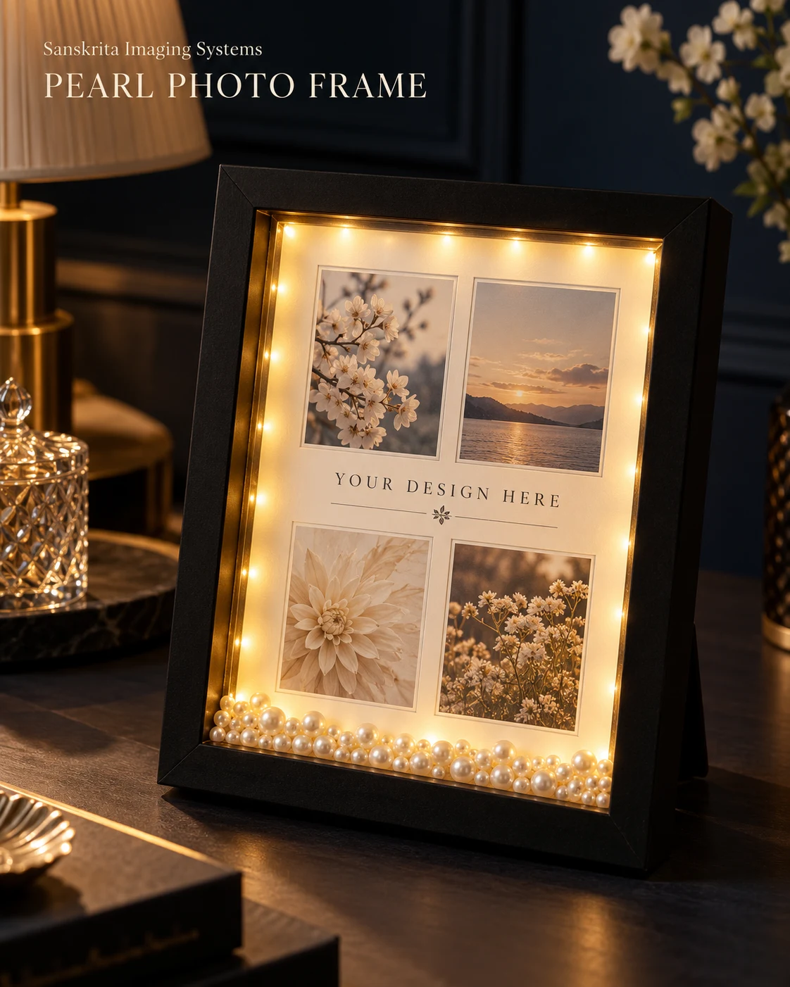 Pearl LED photo frame, an alternative blank layout for a custom design