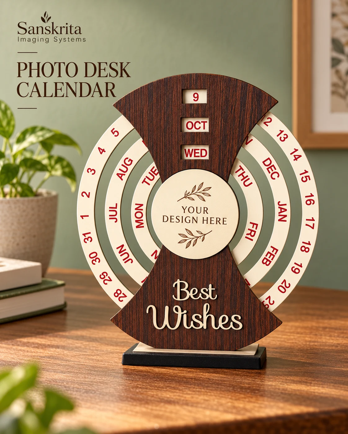 Personalised desk calendar ready for your own design
