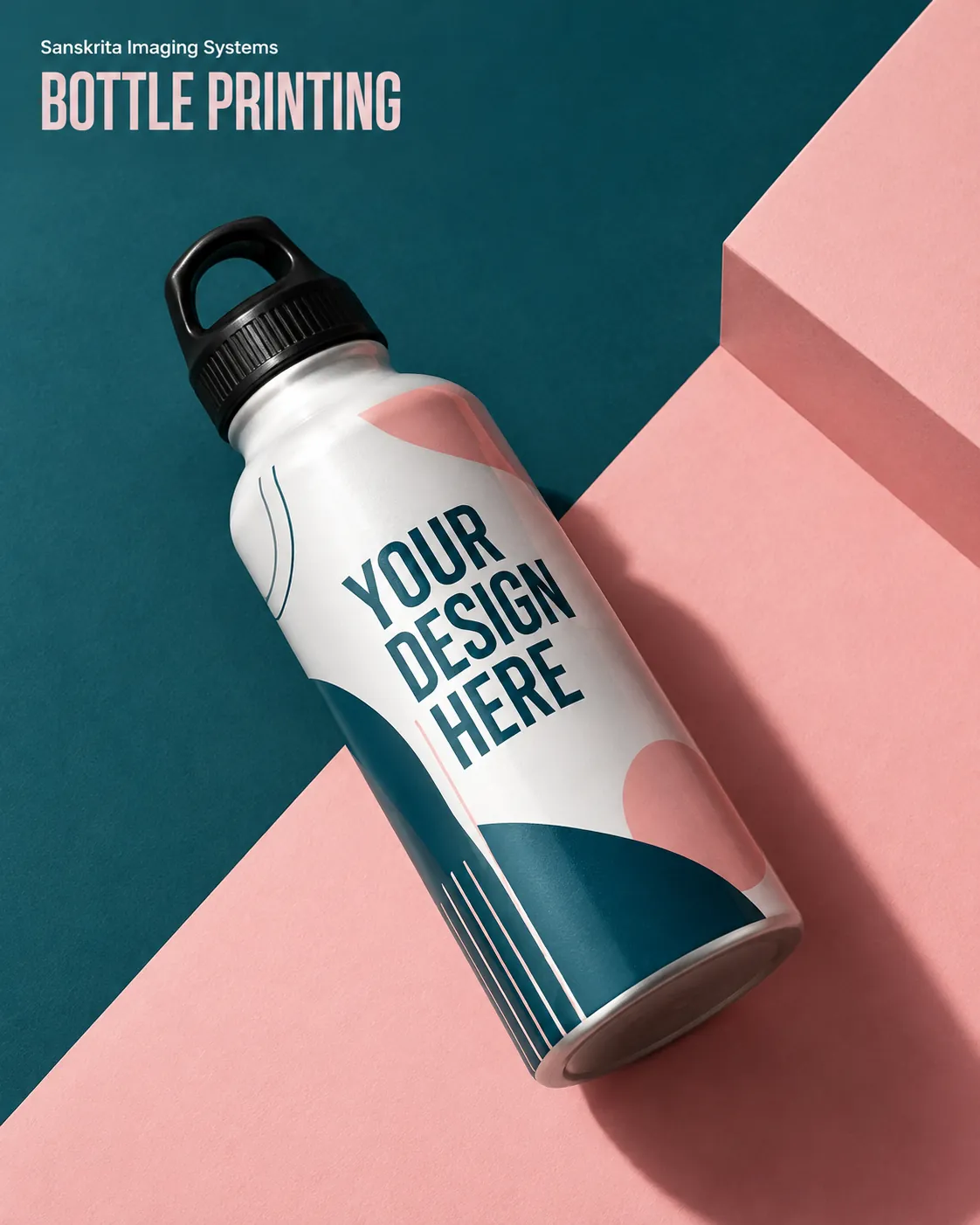 Sipper bottle printing, an alternative blank layout for a custom design