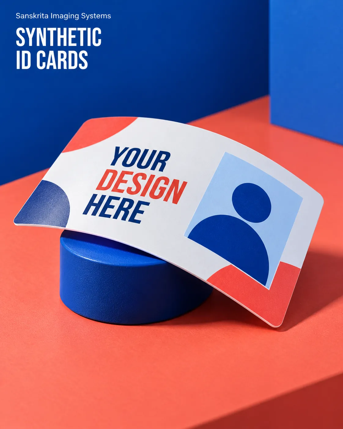 Synthetic ID cards ready for your own design