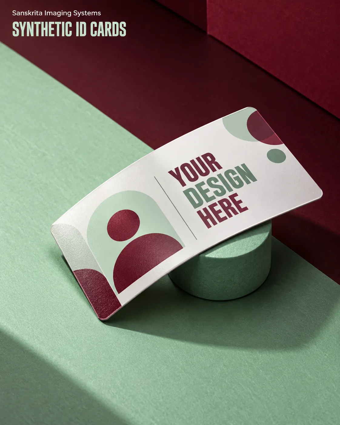 Synthetic ID cards, an alternative blank layout for a custom design