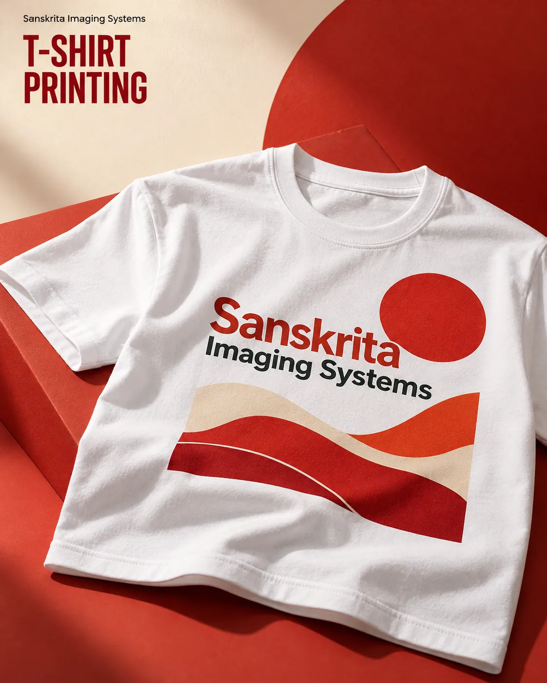 T-shirt printing with an alternative printed finish