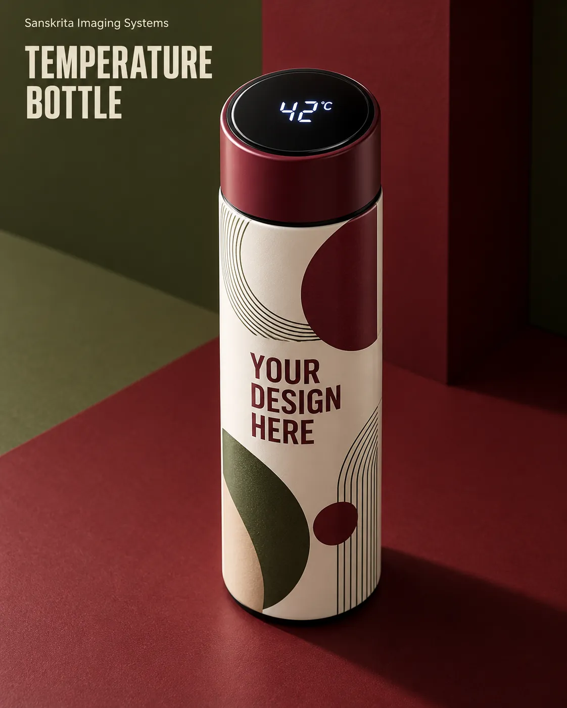 Temperature sipper bottle ready for your own design
