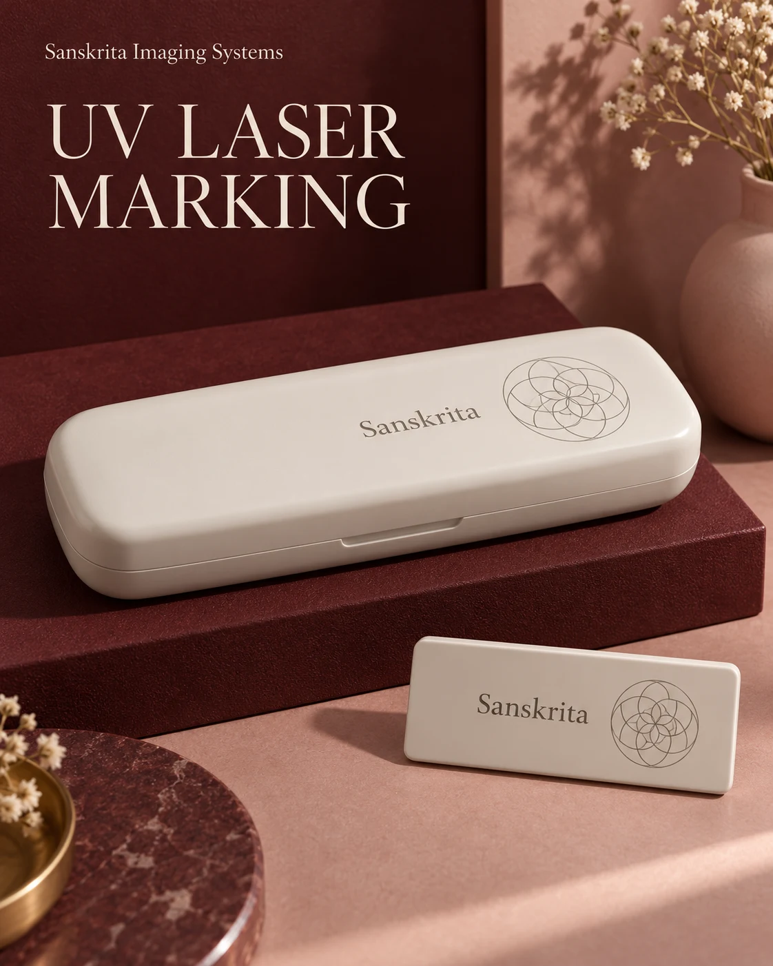 UV laser marking example: plastic marking